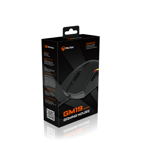 MeeTion MT-GM19 2023 RGB Backlight Wired Gaming Mouse